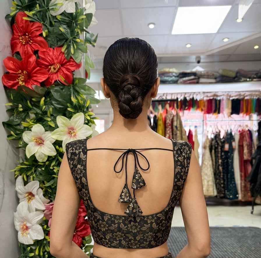 Floral Silk Brocade Blouse for Elegant Style and Comfort
