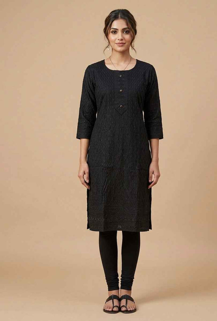 Lucknowi Chikankari Kurti Top