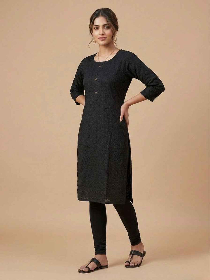 Lucknowi Chikankari Kurti Top