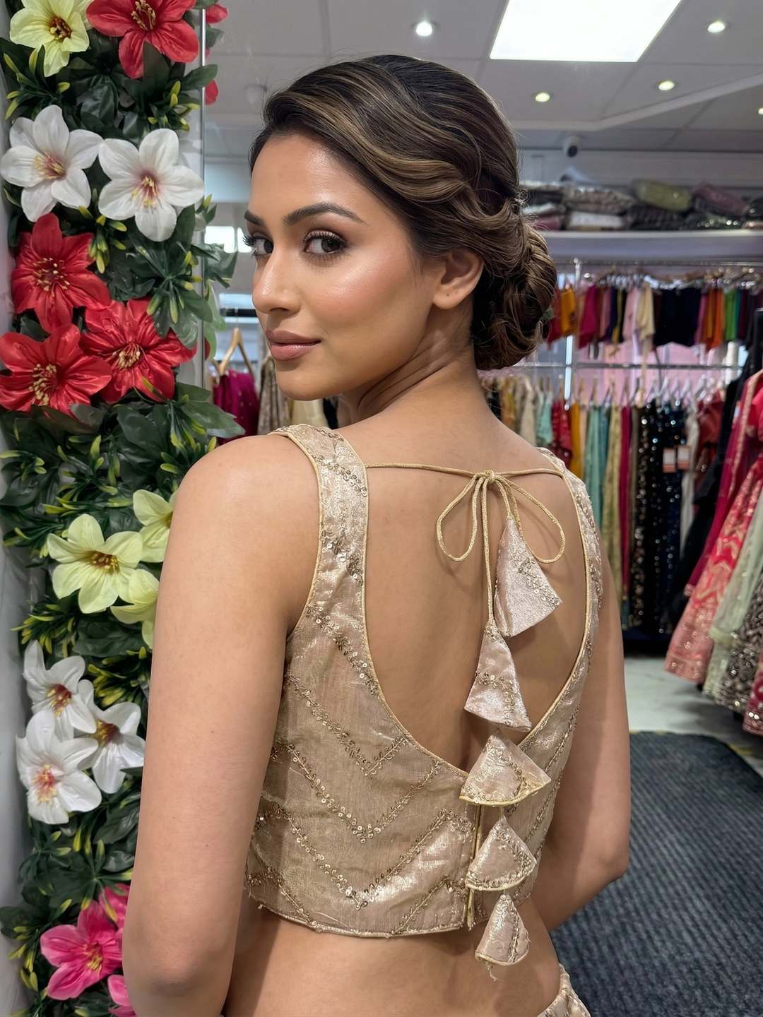 Fendi Silk Zardosi Blouse