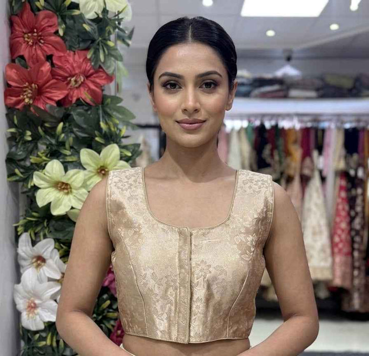 Floral Silk Brocade Blouse for Elegant Style and Comfort