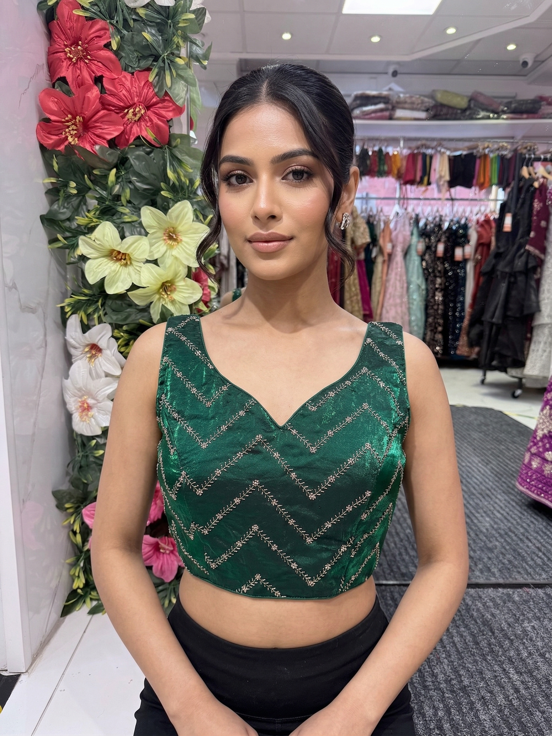 Fendi Silk Zardosi Blouse