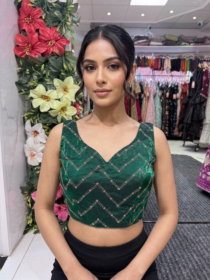 Fendi Silk Zardosi Blouse