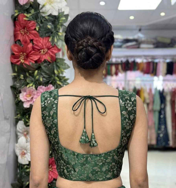 Floral Silk Brocade Blouse for Elegant Style and Comfort