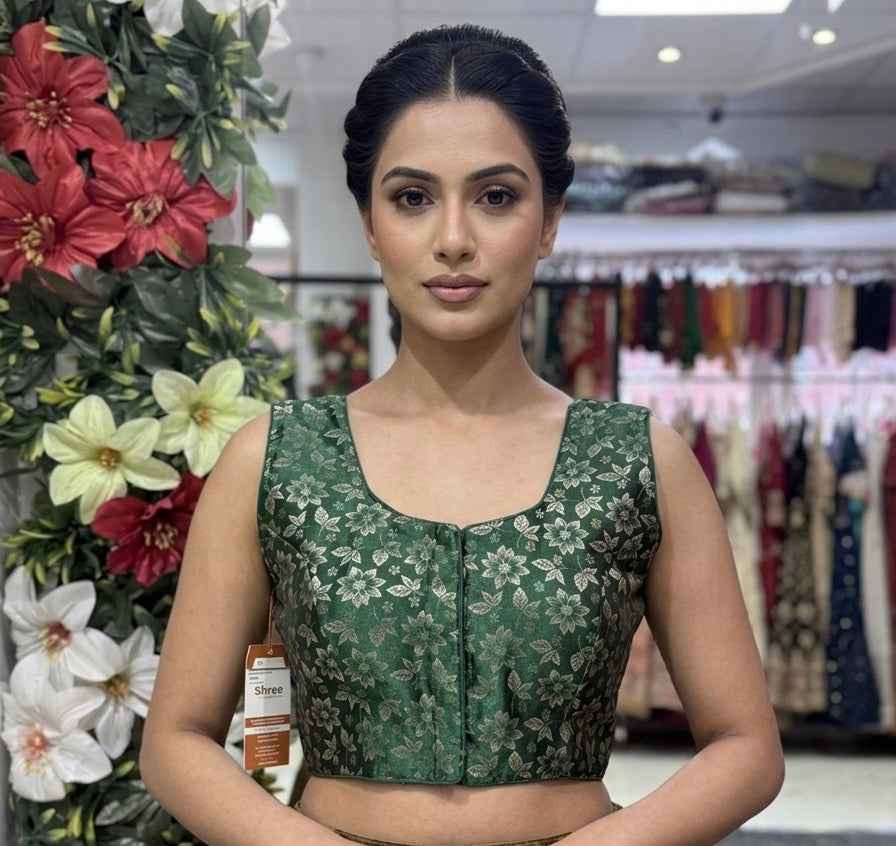Floral Silk Brocade Blouse for Elegant Style and Comfort