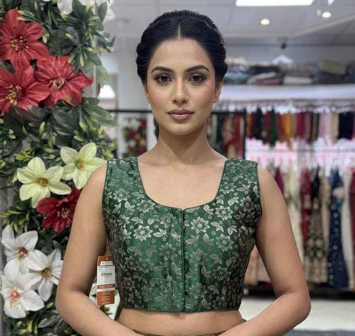 Floral Silk Brocade Blouse for Elegant Style and Comfort