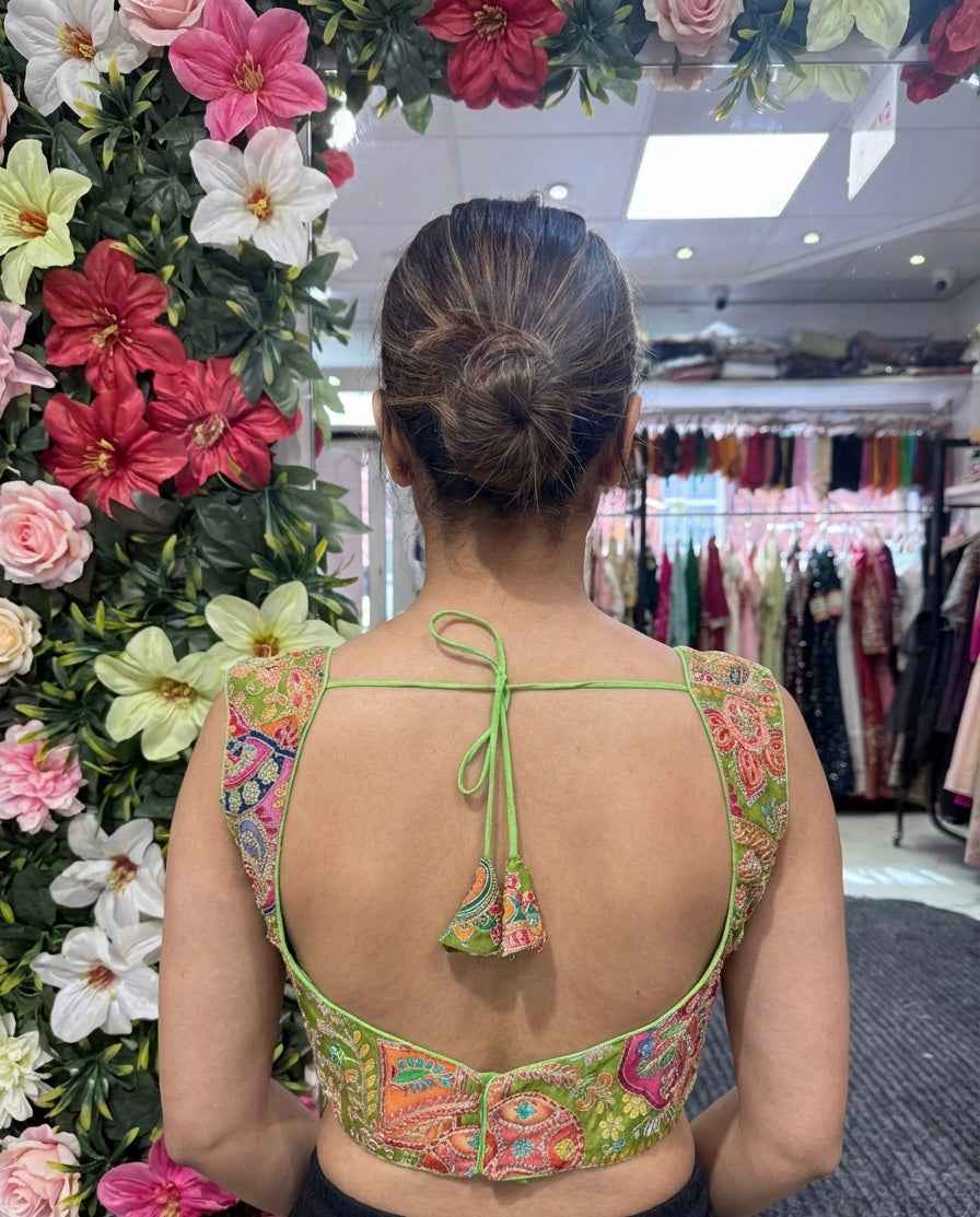 Soft Silk Embroidered Blouse