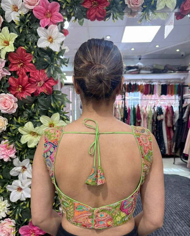 Soft Silk Embroidered Blouse