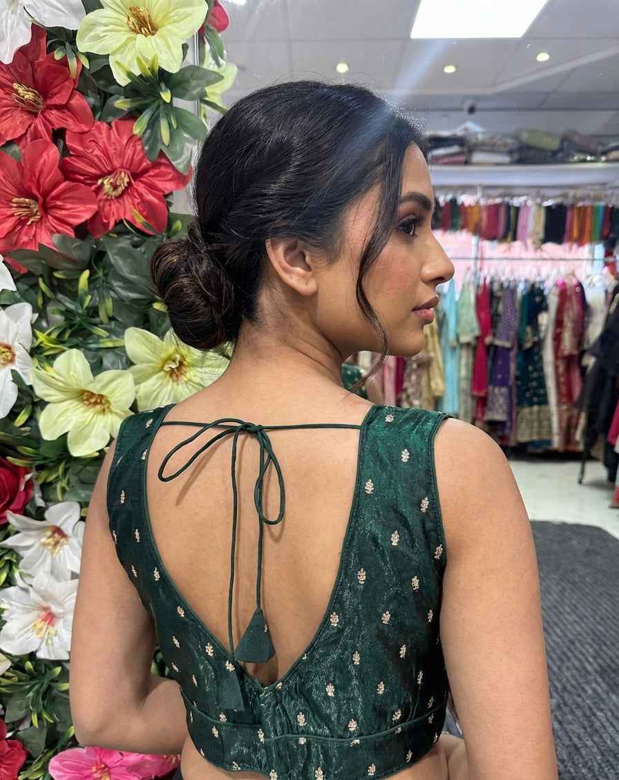 Tissue Silk Embroidered Blouse