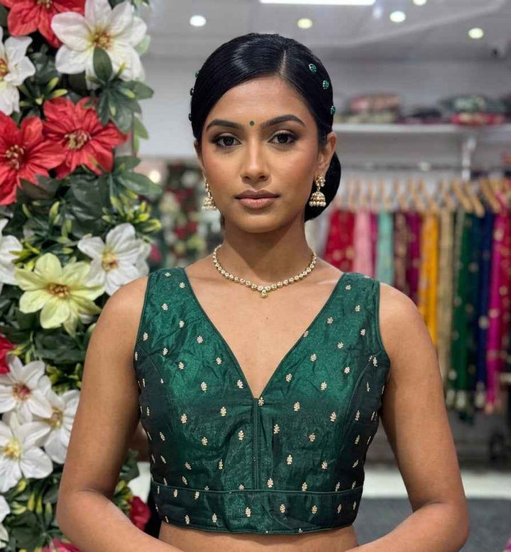 Tissue Silk Embroidered Blouse