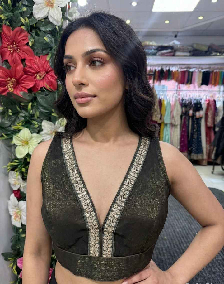 Vichitra Silk Saree Blouse