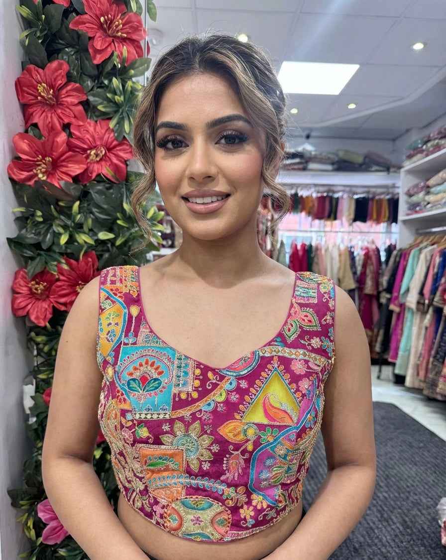 Soft Silk Embroidered Blouse