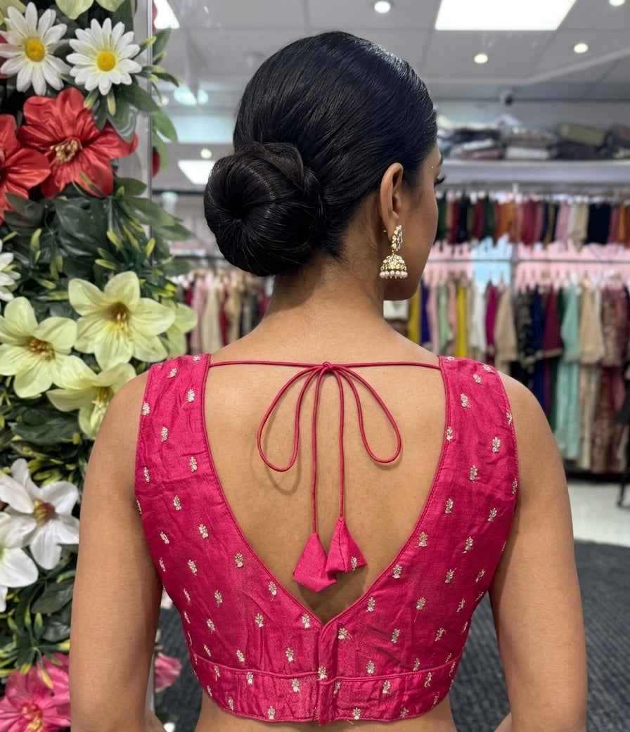 Tissue Silk Embroidered Blouse
