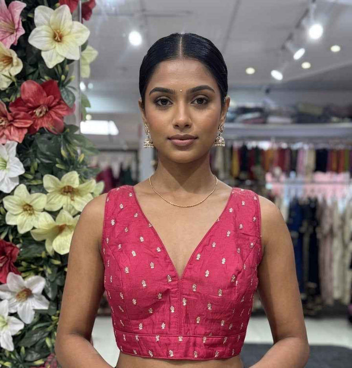 Tissue Silk Embroidered Blouse