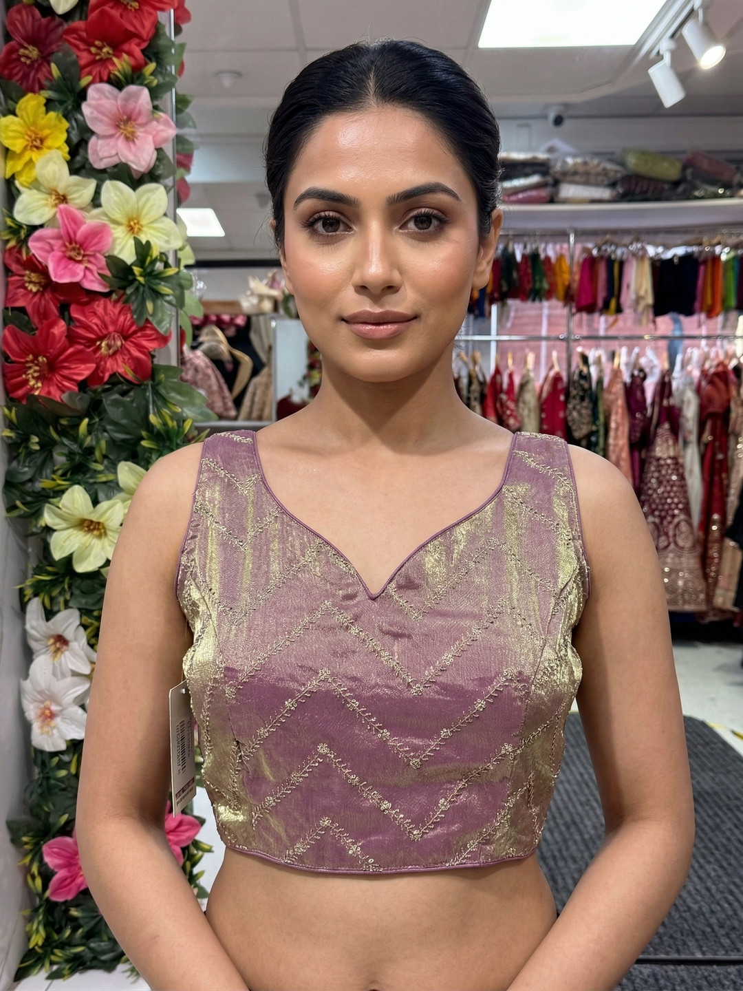 Fendi Silk Zardosi Blouse