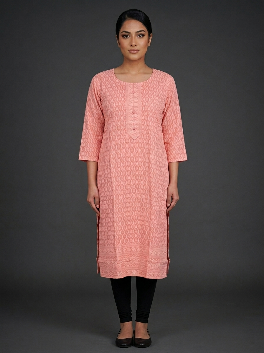 Lucknowi Chikankari Kurti Top