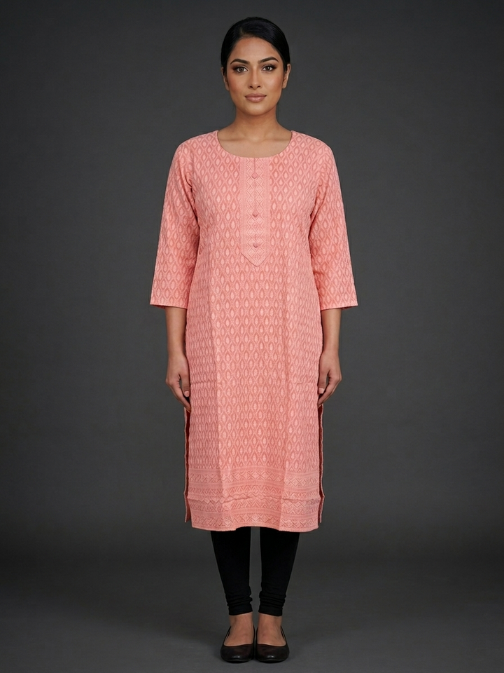 Lucknowi Chikankari Kurti Top