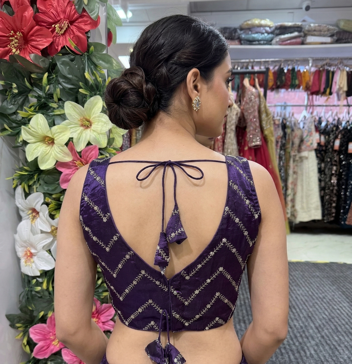 Fendi Silk Zardosi Blouse