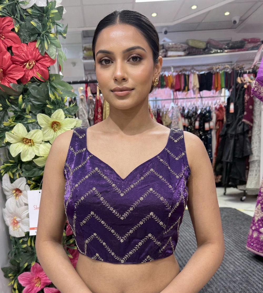 Fendi Silk Zardosi Blouse