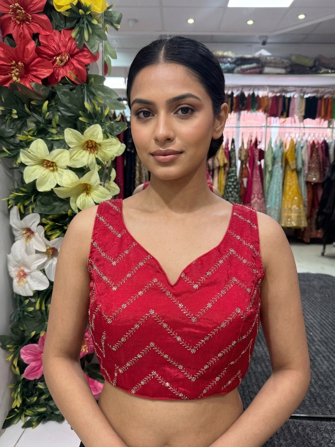 Fendi Silk Zardosi Blouse