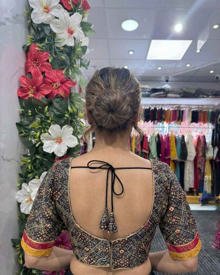 Soft Silk Embroidered Blouse