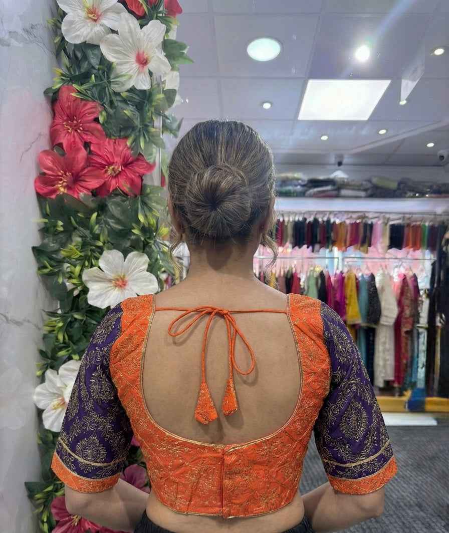 Soft Silk Embroidered Blouse