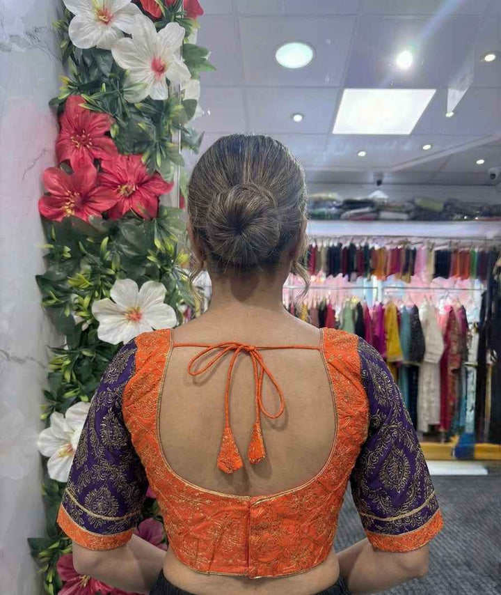 Soft Silk Embroidered Blouse