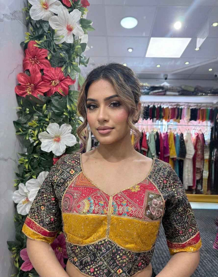 Soft Silk Embroidered Blouse