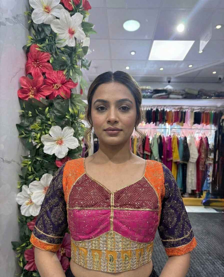 Soft Silk Embroidered Blouse