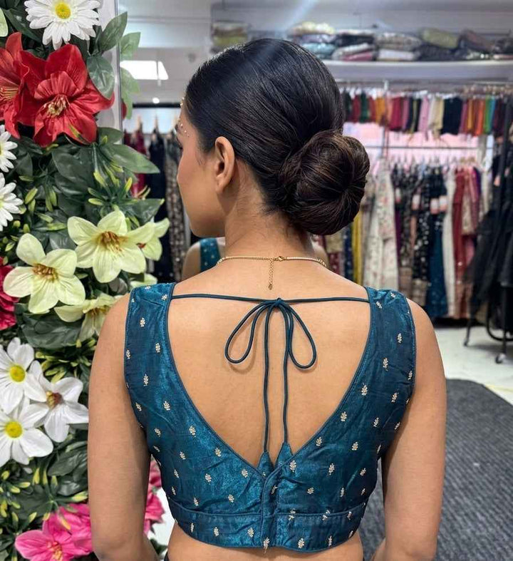 Tissue Silk Embroidered Blouse