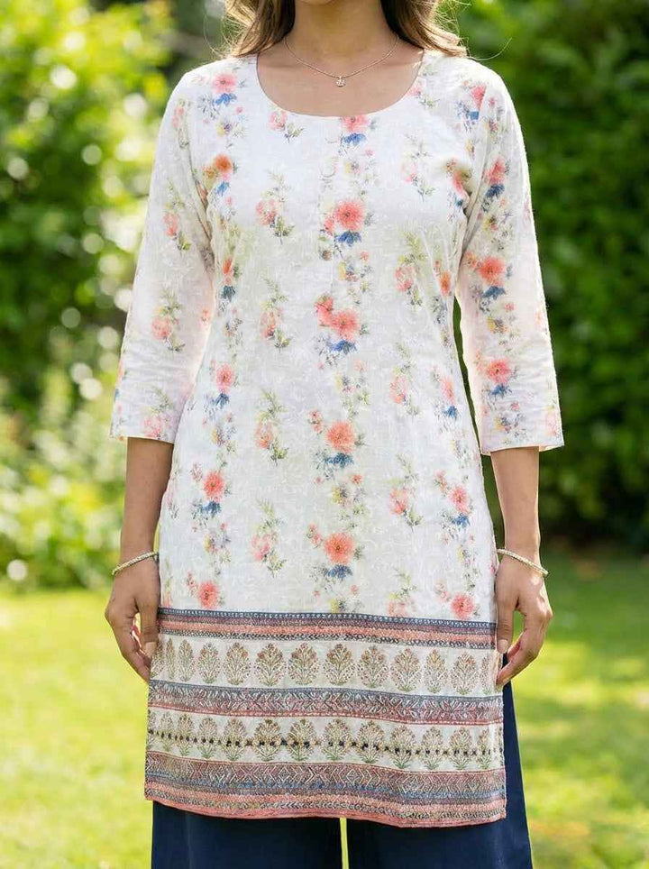 Printed Floral Kurti Top