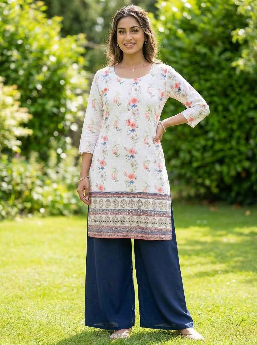 Printed Floral Kurti Top