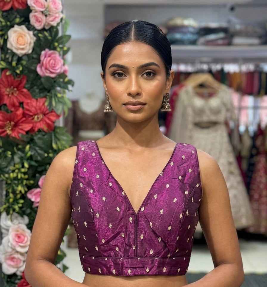 Tissue Silk Embroidered Blouse