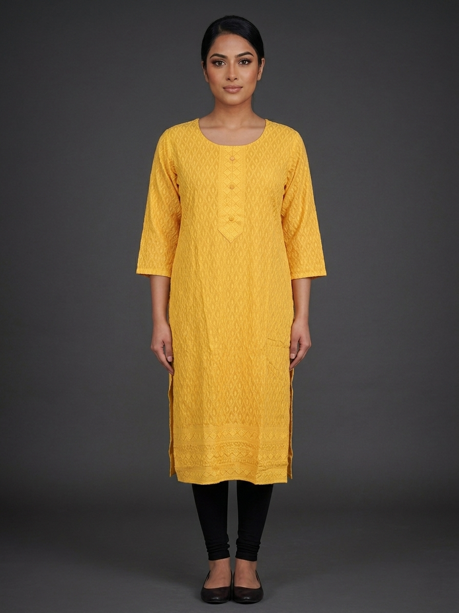 Lucknowi Chikankari Kurti Top
