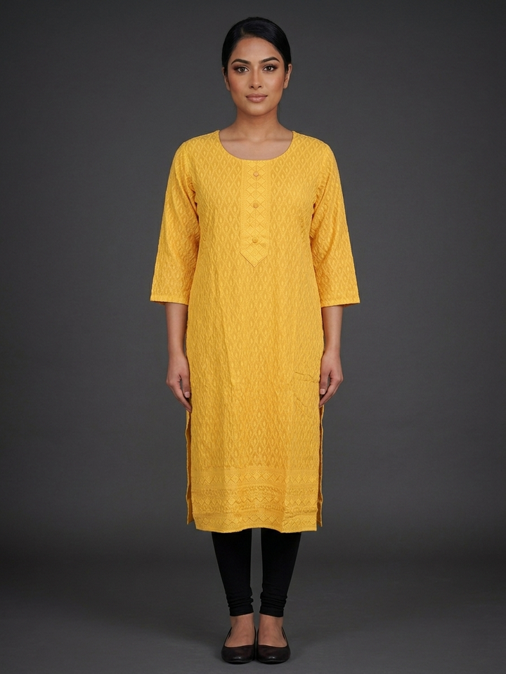 Lucknowi Chikankari Kurti Top