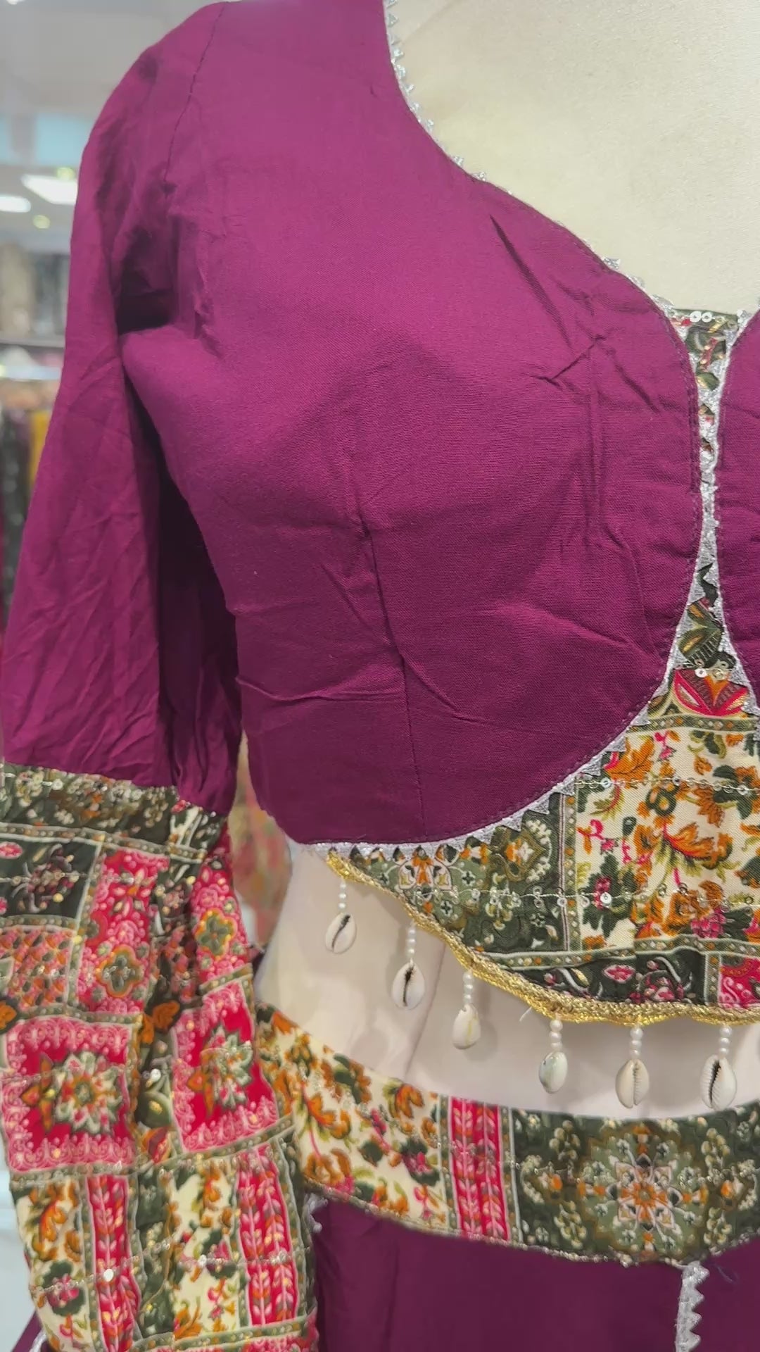 Navratri Chaniya Choli in Wine video 1 – Shree Leicester