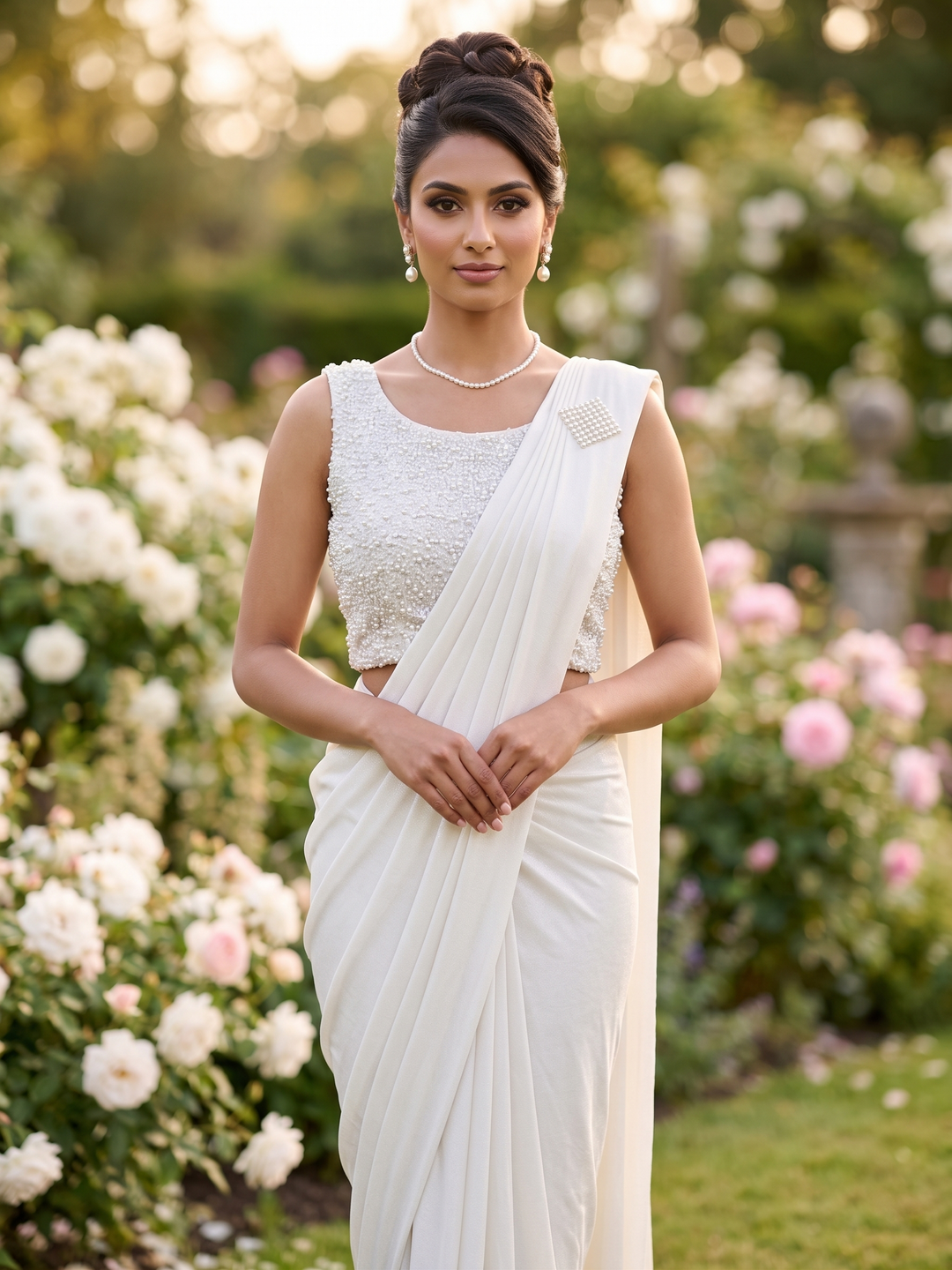 Readymade Lycra Saree Blouse with Sequin